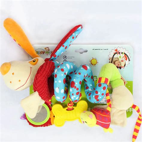 Soft Infant Crib Bed Stroller Toy Spiral Baby Toys For Newborns Car