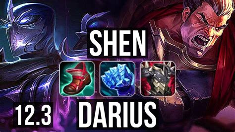 Shen Vs Darius Top Rank 2 Shen 4214 600 Games Kr Challenger