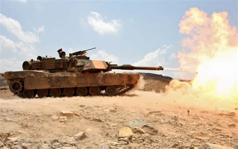 Abrams Tank Firing