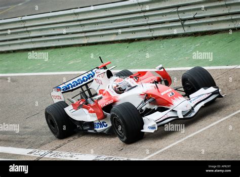 Jarno Trulli Ita In The Toyota Tf108 Formula 1 Racecar On Circuit