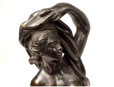 Bronze Statuette Sculpture Goddess Venus Aphrodite Naked Naiad Late