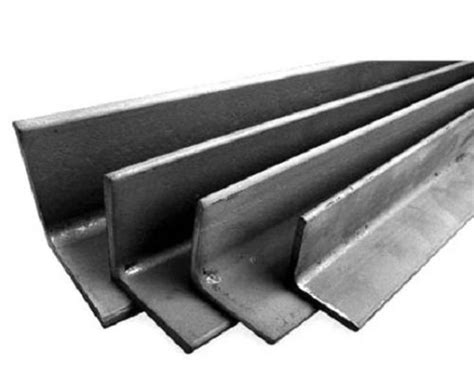 Silver 3 Mm Thick Galvanized Mild Steel Angle For Construction Purpose