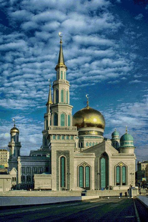 Схема вышивки «Московская соборная мечеть» (№2596938) - Вышивка крестом
