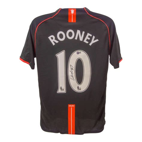 Wayne Rooney Signed Manchester United Jersey Beckett Pristine Auction