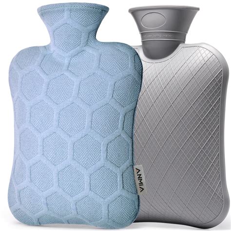 ANMIA Hot Water Bottle With Cover Hot Water Bottle Bag For Hot And Cold Compress Menstrual
