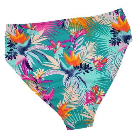 Xhilaration Juniors Floral Sport Elastic High Waist Bikini Swim Bottom Xl For Sale Online Ebay
