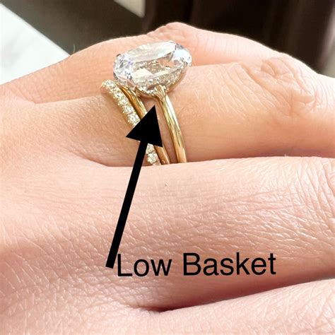 Basket Solitaire Setting 17mm In 14k Rose Gold