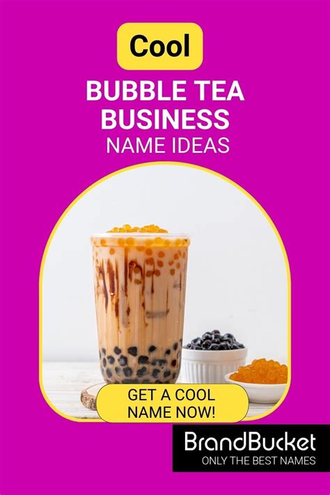 Bubble Tea Name Ideas For Business