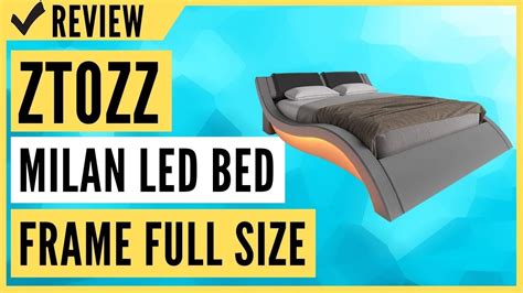 Ztozz Milan Wave Like Led Bed Frame Full Size Youtube