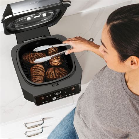 Ninja Foodi 6 In 1 Countertop Indoor Grill With 4 Quart Air Fryer