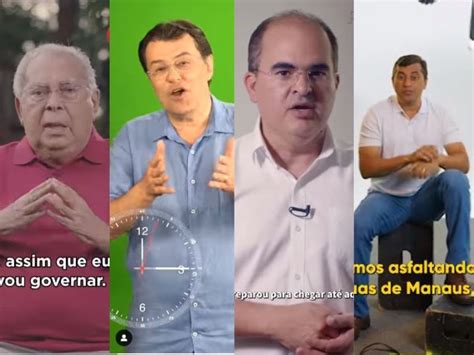 Quatro nomes ao Governo do AM apostam em vídeo para iniciar campanha