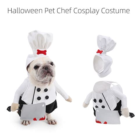 Pet Chef Killler Dress Up - Spooky & Fun Halloween Dog Cat Adjustable