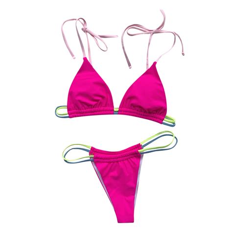 Odeerbi Two Piece Swimsuit For Women Fashion Bikini Sets Erogenous Swimming Bathing Adult