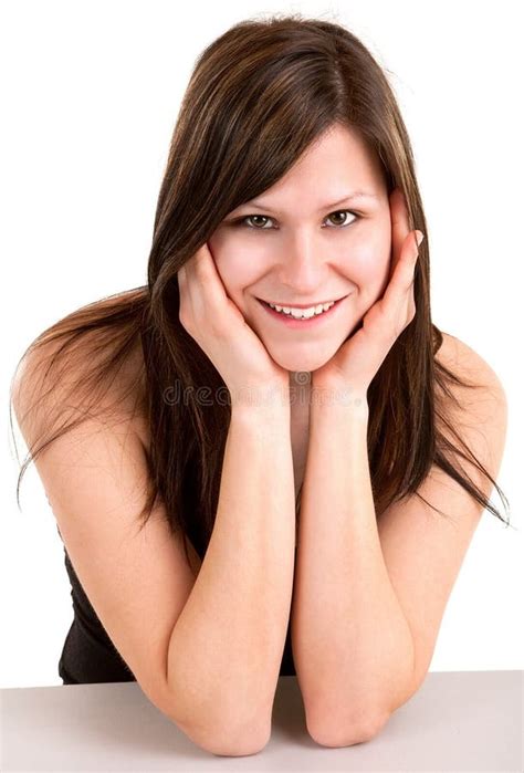 Belle Jeune Verticale De Brunette Photo stock Image of personne modèle