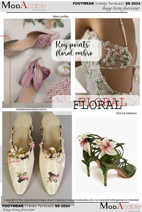 SS24 Footwear Trend Floral ModaCable