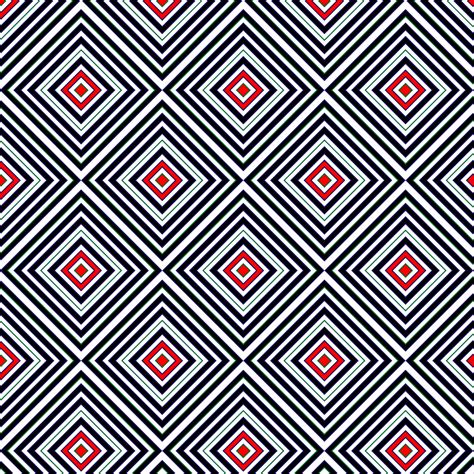 Vector seamless geometric pattern consisting of black and red rhombuses ...