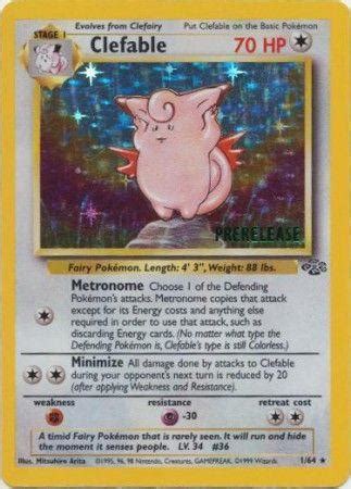 Clefable [Prerelease] #1 Prices | Pokemon Jungle | Pokemon Cards