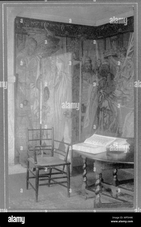 Kelmscott Manor In The Tapestry Room Stock Photo Alamy