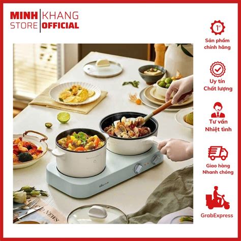 Bán Bộ Bếp Điện Kèm Nồi Và Chảo Bếp Điện Đôi Bear Drg E12j1 2 Bếp Đun