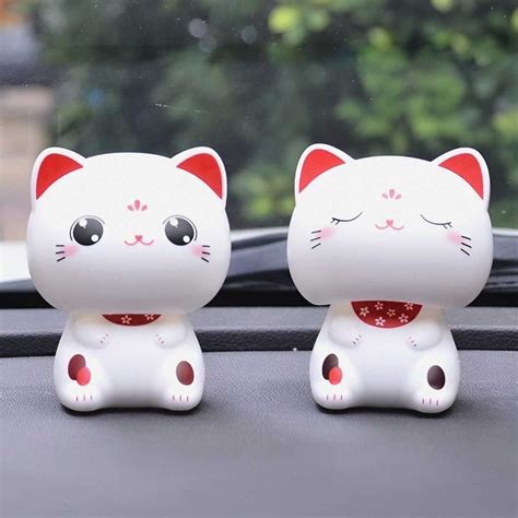 Jual Lucky Cat Kepala Goyang Kucing Hoki Lucu Lucky Bobble Head