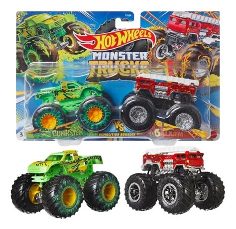 Hot Wheels Monster Trucks Gunkster Vs 5 Alarm Mattel Parcelamento Sem Juros