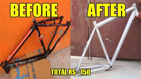 How To Remove Bicycle Frame Paint Easily At Home Under Rs