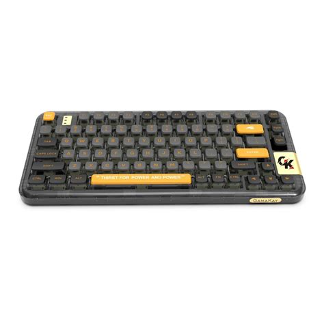 Gamakay Gk Transparent Mechanical Keyboard Gasket Keys Rgb Hot Swappable Gateron G Yellow
