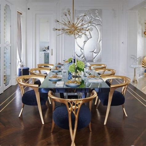 Pin By Trini On Creativity Inspiring Ideas Luxury Dining Room Gold