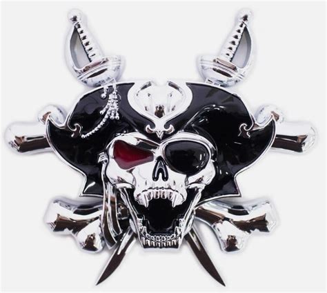 Amazon Pirate Badge Rated Car Emblem X Metal Automotive Badge