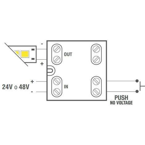 Dimmer Pour Strip Led Lef Vdc Commande De Bouton Et Signal V