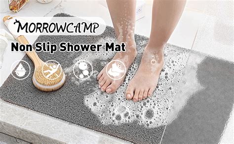 Loofah Shower Mat Bath Mat Non Slip Anti Mould Shower Mats For Inside