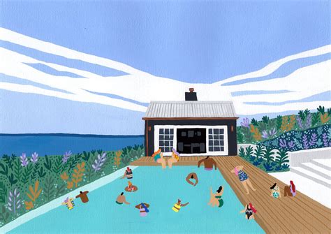 Art print of original painting Black house by Helo | Etsy