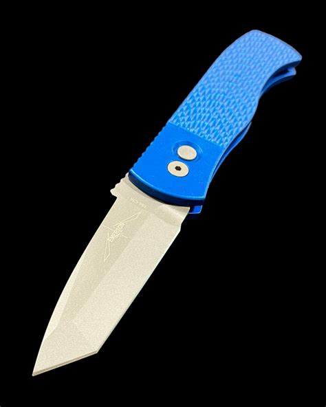 Protech Emerson Cqc 7 Auto Jigged Texture Blue