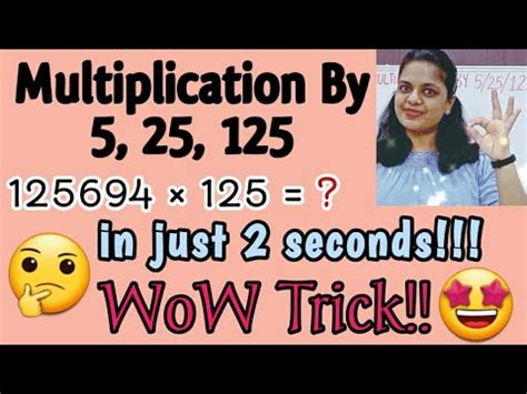 Multiply Any Number With Very Fast Tricks Math Tricks For