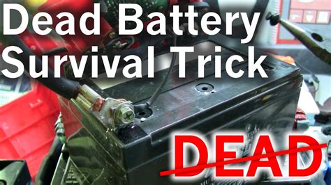 A Little Survival Trick To Revive Your Dead Lead Acid Battery For Free Youtube