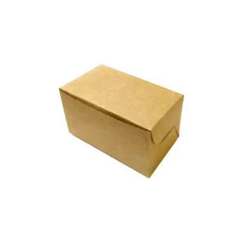 Plain Rectangular Kraft Paper Pastry Box For Packaging At Rs