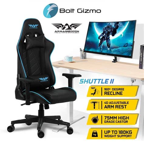 Armaggeddon Shuttle II Premium PU Leather Ultimate Gaming Chair Cold