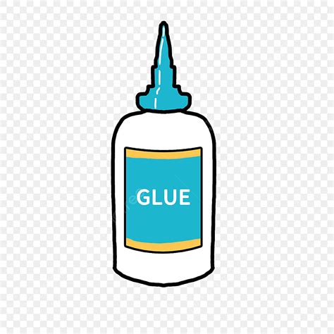 Liquid Glue Clipart Png Images Blue Yellow Liquid Bottled Glue Stick