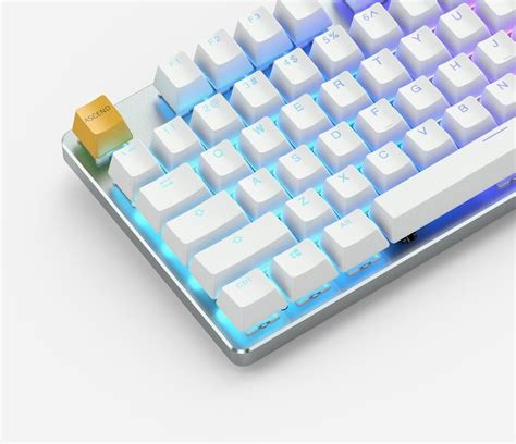 Glorious Gmmk Full Size White Ice Edition Gateron Brown Us Layout