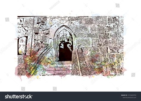 Heidelberg Castle Ruin Germany Landmark Heidelberg Stock Vector