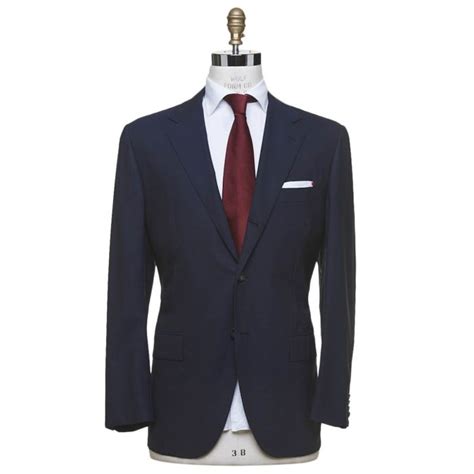 Kiton Blue Virgin Wool Suit Evo Isuit