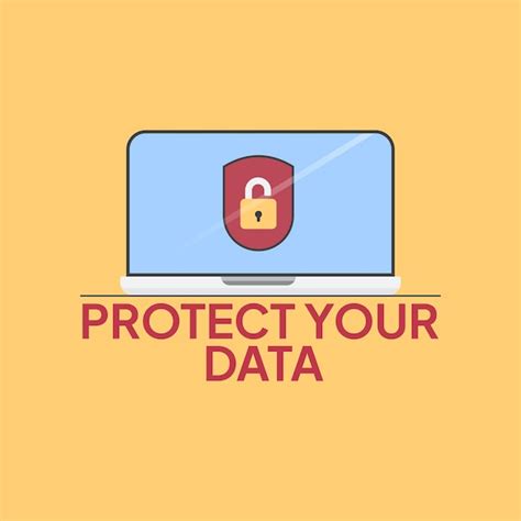 Premium Vector Protect Your Data In Web Data Protection Vector