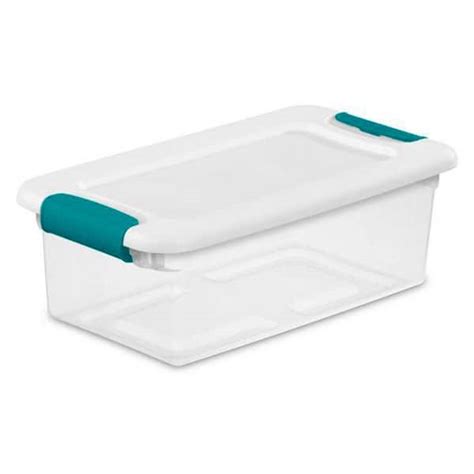 Sterilite 6 Qt Storage Box Container With Latching Lid In Clear 60