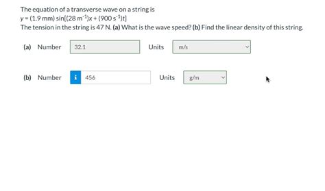 Answered The Equation Of A Transverse Wave On A… Bartleby