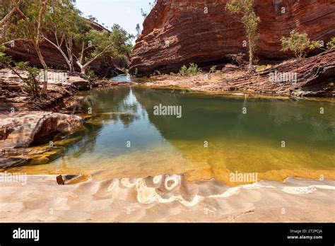 Popular Swimming Hole At Hamersley Gorge Karijini National Park