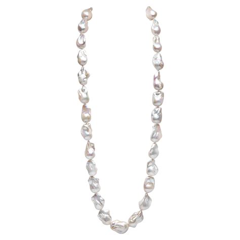 Yoko London Baroque Natural Colour Pink Freshwater Pearl Necklace In