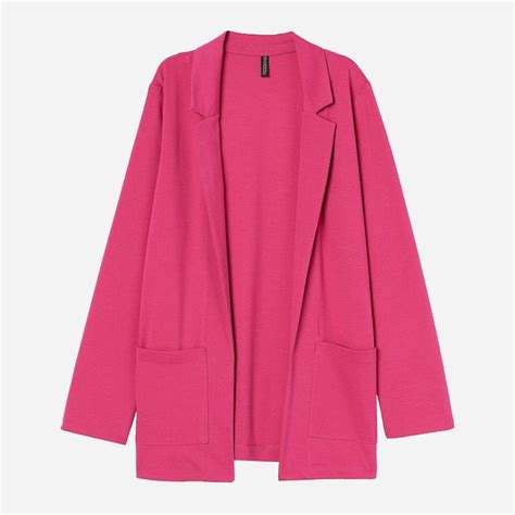 Пиджак удлиненный женский H&M XAZ205205KWFU L Малиновый ...