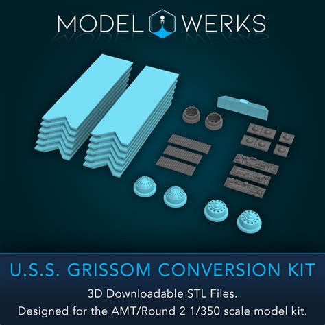 1/350 USS Grissom Conversion Kit STL Download – modelwerkshop