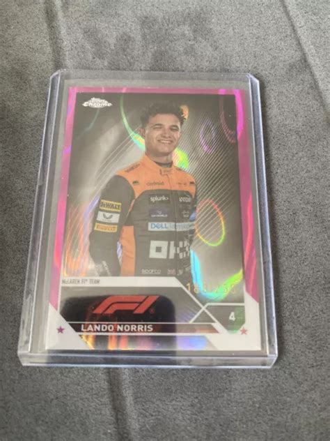 Topps Cromo Formula F Lando Norris Ritratto Lava Fucsia