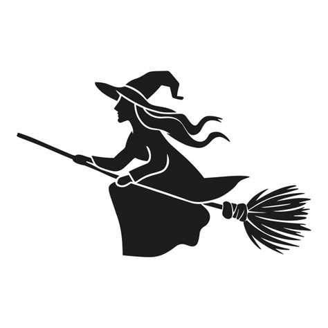 A Halloween witch silhouette 48262177 Vector Art at Vecteezy